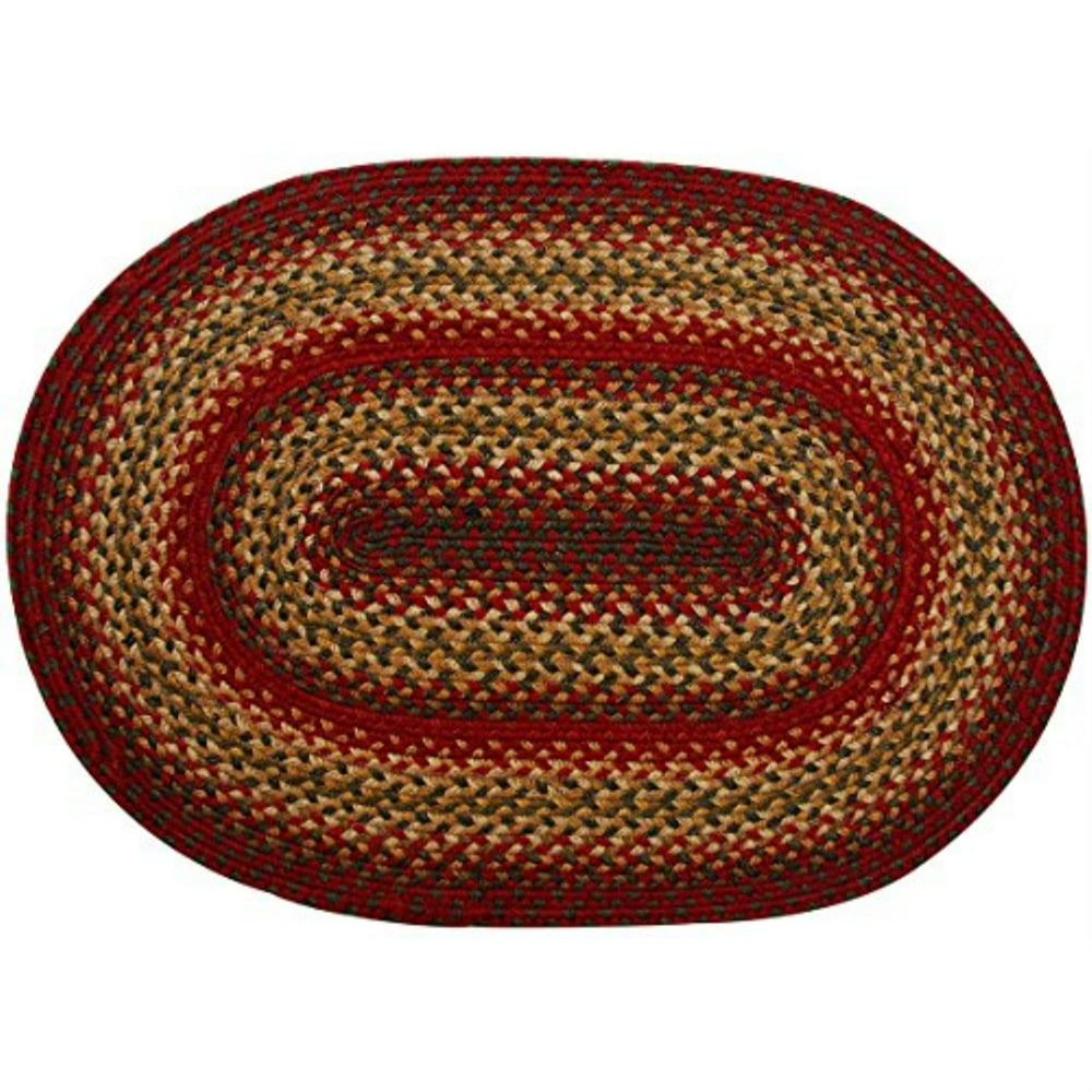 Homespice Decor 5' x 8' Oval Cider Barn Jute Braided Rug