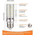 thumbnail image 4 of Paquete de 6 bombillas LED E27, 16 W, luz blanca fría, 6000 K, 1600 lm (equivalente a una bombilla halógena de 150 W), CA 200-240 V, no regulable, base de rosca grande, LED E27, ángulo de, 4 of 5