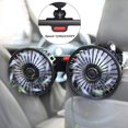 thumbnail image 1 of SHENMO Dual-Head Headrest Car Fan - 5V 2A USB Cooler with 3 Speeds, Adjustable Clip Lock for Rear and Front Seat, 360° Rotation Auto Cooling Fan, 1 of 5