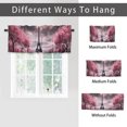 thumbnail image 6 of Eiffel Tower Curtain Valances for Kitchen Windows Vintage Paris France Pink Floral Spring Scenery Rod Pocket Valances for Bedroom Living Room Dining Room 54 by 18 in, 1 Panel, 6 of 6