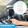 thumbnail image 2 of Unique Bargains Car Gear Panel Electronic Handbrake Button Cover Trim for Honda Civic Aluminum Alloy Silver Tone 4 Pcs, 2 of 6