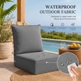 thumbnail image 4 of NeoNubo Outdoor Deep Seat Cushion, 22 x 24 x 6 inch for Patio Furniture, Waterproof Fade & Weather Resistant for Wicker Chair, Sofa, Couch, 4 of 10