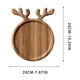 thumbnail image 3 of Christmas Antler Dinner Tray Fruit Tray Wooden Wood Crafts, 3 of 7