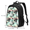 thumbnail image 5 of Honeii Tropical Summer Palm for Travel Laptop Backpack, Business Laptops Backpack with USB Charging Port, College High School Computer Bag for Men Women, 5 of 7