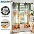 thumbnail image 3 of Yayeee Window Curtains Set of 2 for Living Room Light Filtering 63"x42", Mid Century Glasses, 3 of 7