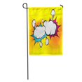 thumbnail image 1 of JSDART Strip Speech Explosion Bubble Collision Pop Funny Balloon Comics Book Page Pattern Garden Flag Decorative Flag House Banner 28x40 inch, 1 of 2