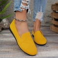 thumbnail image 6 of ZACPNCV Womens Plus Size Moccasins Square Toe Solid Color Comfort Flat Casual Shoes, 6 of 8
