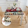 thumbnail image 2 of WYYP Flowers Love Romantic Square Fitted Tablecloth 100% Polyester Fiber 40*40, 2 of 8