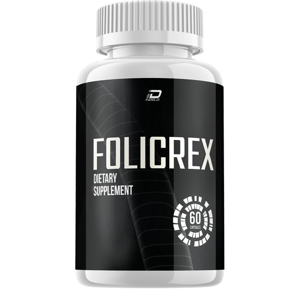 Folicrex Hair Growth Pills Folicrex Extra Strength Vitamins Reviews Suppliment (60 Capsules)