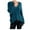 Blue, variant on GigrtiJin Plus Size Tops for Women Long-Sleeved Casual V-Neck Pullover Top Solid Color Basic Loose Shirt Blouse