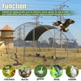 thumbnail image 2 of Large Chicken Coop Metal Chicken Run with Waterproof and Anti-UV Cover, Walk-in Fence Cage Hen House for Duck and Rabbit Outdoor and Yard Farm Use, 1.26" Tube Diameter, 9.2'W x 12.5'L x 6.5'H, 2 of 6