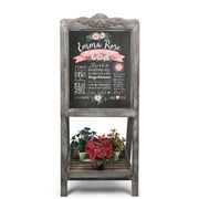 A Frame Chalkboard Sign Rustic Wooden Sidewalk Easel Chalk Stand Slatted Tray Freestanding Sy Sandwich Board Double Sided Message Display A Frame Chalkboard Sign Rustic Wooden Sidewalk Easel Chalk Stand Slatted Tray Freestanding Sy Sandwich Board Double Sided Message Display