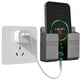 thumbnail image 2 of Soporte de pared para teléfono móvil, autoadhesivo con gancho para cargadores, resistente al agua, multifuncional, para control remoto, organizador de almacenamiento para dormitorio y sala de estar., 2 of 6