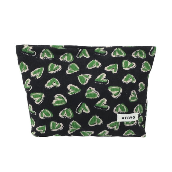 Unique Bargains 1 Pc Vintage Corduroy Makeup Bag for Vacation Business Travel White Corduroy