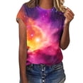 thumbnail image 5 of Lumosvexa Summer Womens Graphic T-Shirt for Women Casual Short Sleeved Shirt Tops Crew Neck T Shirt Multicolor Size S, 5 of 7