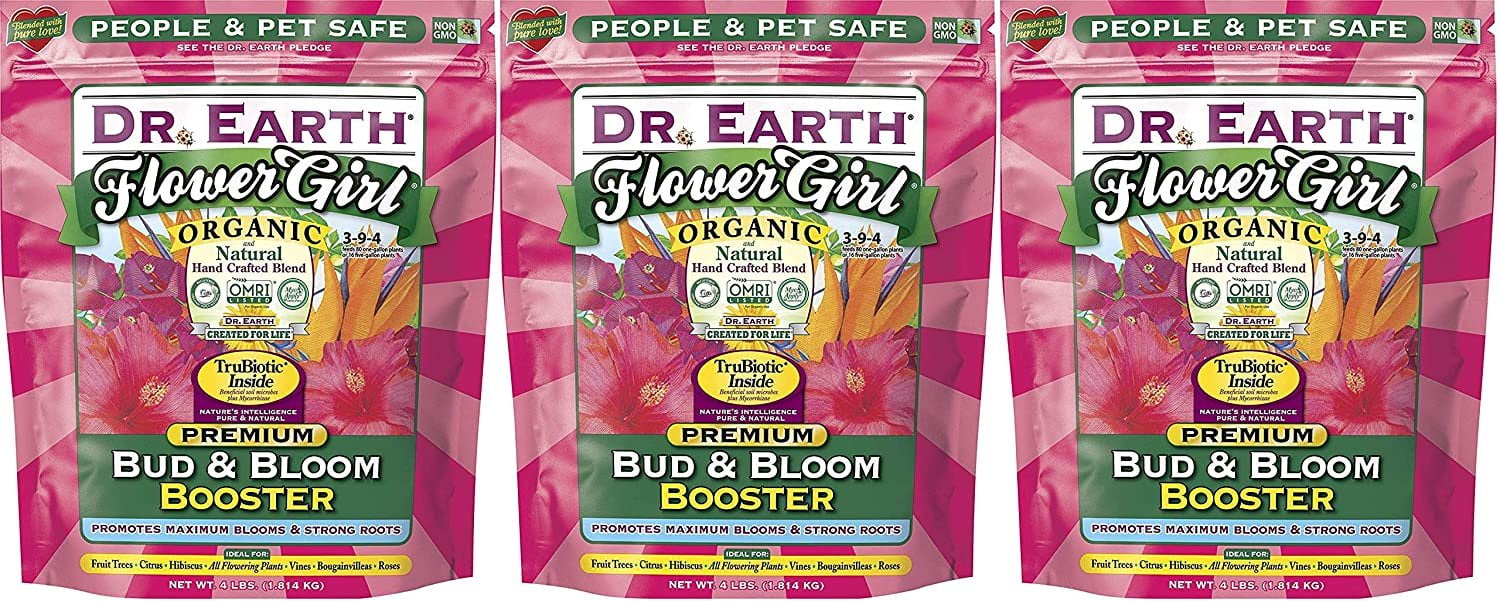 Dr. Earth 707P Organic 8 Bud & Bloom Fertilizer in Poly Bag, 4Pound hr