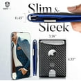 thumbnail image 2 of Minimalist Bifold RFID Blocking Smart Wallet with Air Tag Holder  Clip, 2 of 11