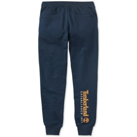 Timberland Established 1973 Back Calf Graphic Logo Mens Active Pants Size XXL, Color: Blue