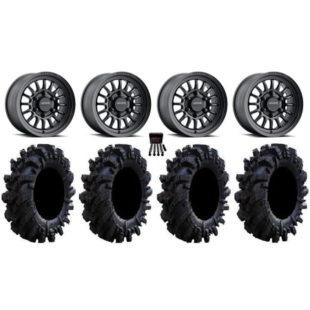 Method 411 15 Wheel Black 34 Intimidator Tires Can-Am Maverick R