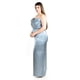 thumbnail image 2 of Vestido de escote drapeado Roman Fashion /Tallas Extras, 2005 (Azul claro) azul 42, 2 of 6