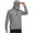 Gray, variant on Men's Solid Hooded Long Sleeve Pullover Chest Pocket Ice Silk Sun Protection Shirt UPF Top Black M