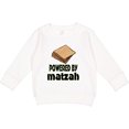 thumbnail image 2 of Inktastic Funny Passover Powered by Matzah Toddler Sweatshirt, 2 of 4