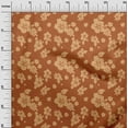 thumbnail image 2 of oneOone Cotton Jersey Rust Brown Fabric Artistic Flower Craft Projects Decor Fabric Printed By The Yard 58 Inches Wide, 2 of 4