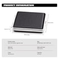 thumbnail image 2 of YMWALK Cigarette Case,Leather Cigarette Case Holder Metal Frame Can Holds 20Pcs Cigarettes(Black), 2 of 7