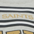 thumbnail image 5 of Men's Mitchell & Ness  Heather Gray New Orleans Saints All Over Print Vintage Fleece Crewneck Sweatshirt, 5 of 7