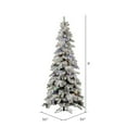 thumbnail image 2 of Vickerman 9' Medium Flocked Kodiak Spruce Artificial Christmas Tree, Multi-Colored LED Lights, 2 of 4