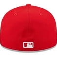 thumbnail image 4 of Men's New Era Red Seattle Mariners White Logo 59FIFTY Fitted Hat, 4 of 5