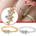 thumbnail image 1 of Fiudx Juego de Garras de Moda, Elegante Anillo de Compromiso Bicolor, Deslumbrante Pulsera de Circonitas Redondas, Pequeño Pero Atractivo, Regalo de San Valentín, Accesorio para Mujeres Seguras de Sí, 1 of 4