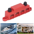 thumbnail image 1 of Bloc de Distribution de Puissance 4 Goujon M10 Barre de Bus Robuste 48VDC 250A pour Yacht de RV Automobile, 1 of 8