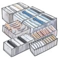 thumbnail image 2 of Cajón organizador de ropa interior, caja de almacenamiento, organizadores de armario plegables, cajas de almacenamiento divisorias de cajones para calzoncillos, calcetines, sujetador, 2 of 5