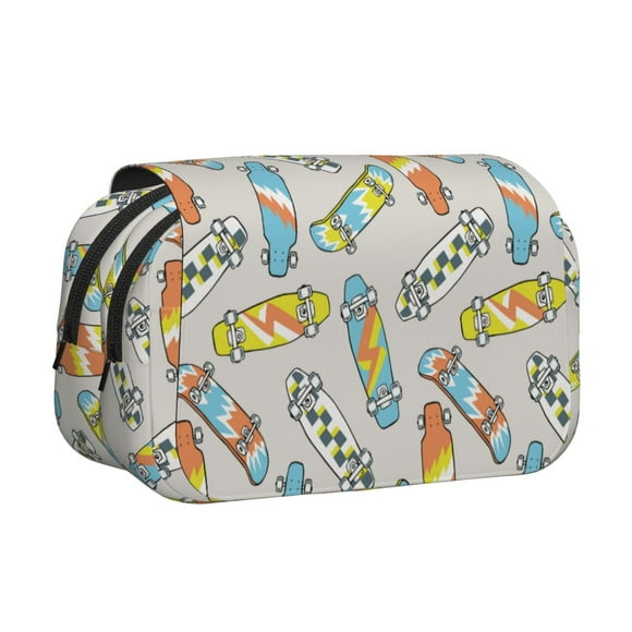 Easygdp Skateboard para Estuche de Lápices con Tapa Flip, Suministros de Oficina y Universidad para Adolescentes y Adultos