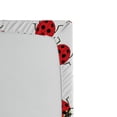 thumbnail image 2 of Ambesonne Cartoon Fitted Sheet, Ladybugs Funny Art Pattern, Full Size, White and Red, 2 of 2