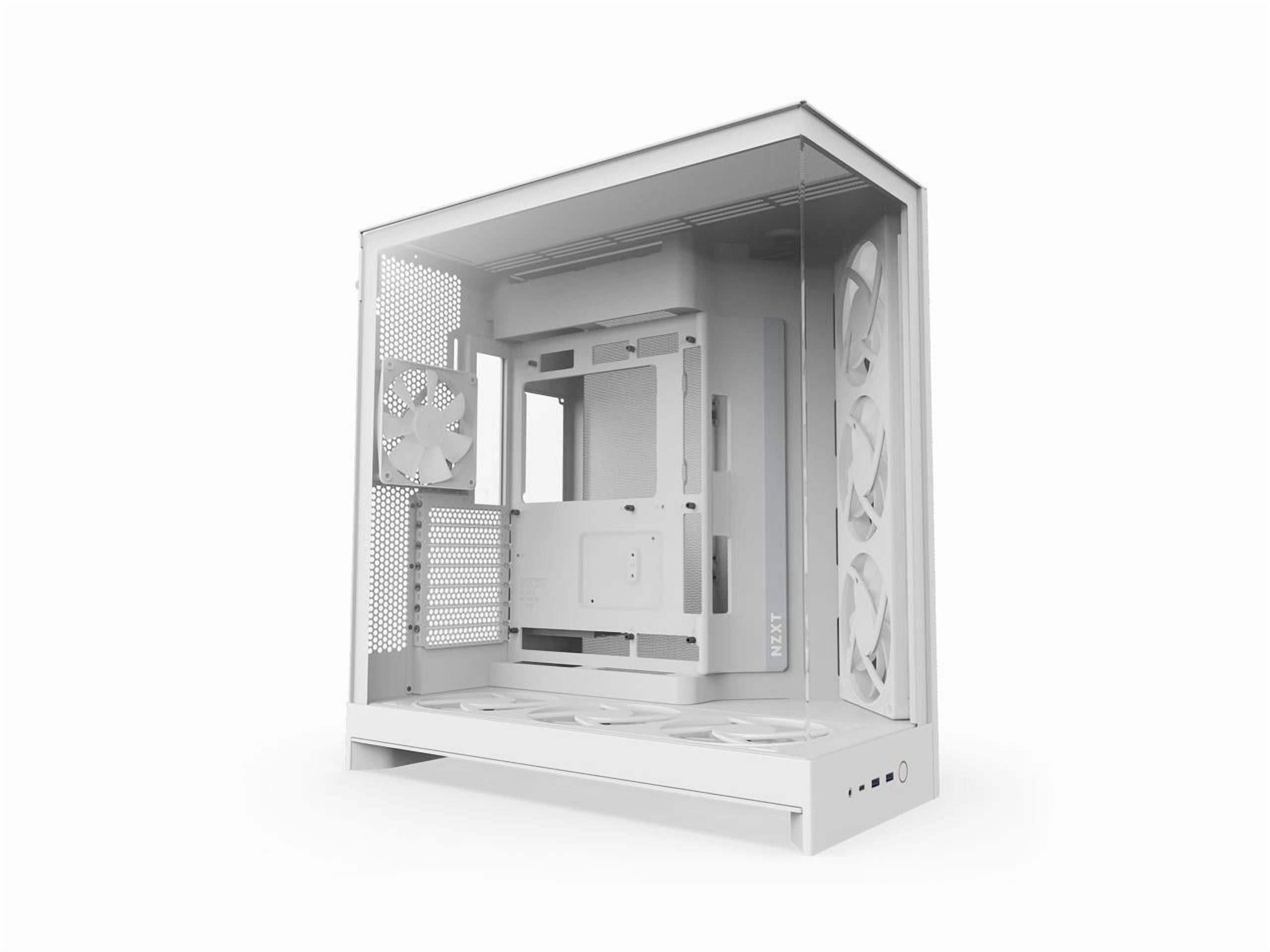 NZXT CCM-H92FW-P1 White SGCC / Tempered Glass Mid-Tower Case (Computer Cases - ATX Form)