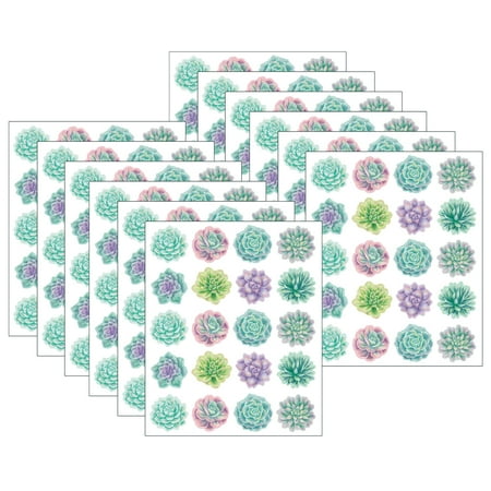 UPC: 0194629102594 | Teacher Created Resources Rustic Bloom Succulents Stickers 120 Per Pack 12 Packs