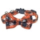 thumbnail image 1 of Collar de perro navideño con lazo, collar ajustable para mascotas con patrón de copo de nieve a cuadros clásico, 1 of 5