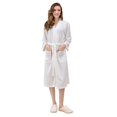 thumbnail image 5 of BYHONG Couple Long Cardigan Hotel Home Wear Bathrobe Bathrobe Bathrobe Nightgown Sexy Underwear White XL, 5 of 9