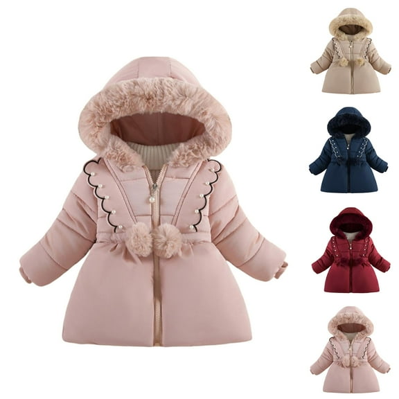 Girls Winter Coats Winter Jacket Warm Down Jacket for Girls - Stylish Hooded Winter Coat for Cold Weather
