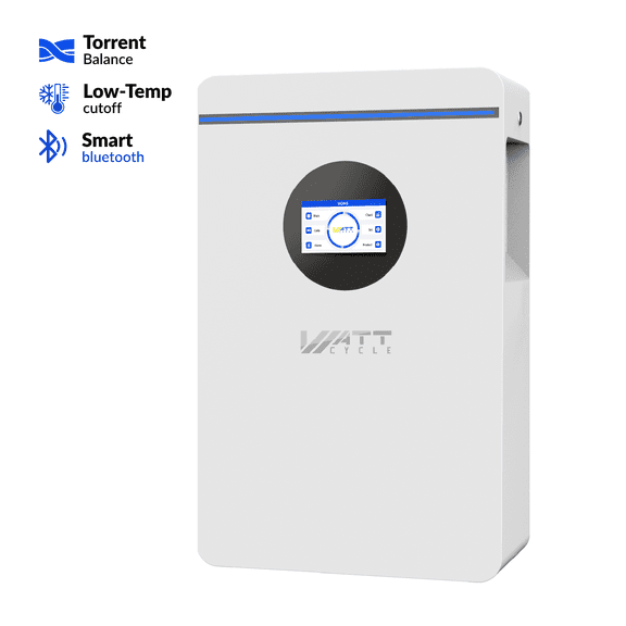 WattCycle 48V 12kW Hybrid Inverter All-in-one,24kW Dual MPPT Support 9000W Solar Input,120/240V Split-Phase,Parallel 6 Units UL certification,Perfected for Off-Grid Systems,Home Storage,RVs