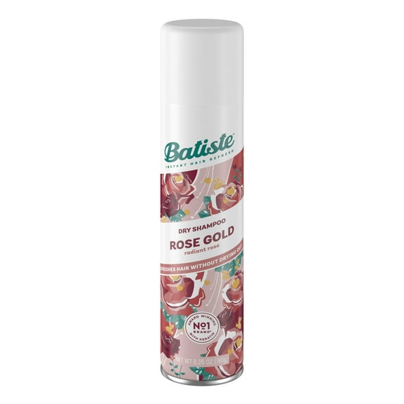 Batiste Dry Shampoo, Rose Gold, Refresh Hair and Absorb Oil Between Washes, Waterless Shampoo for Added Hair Texture and Body, 6.35 oz Dry Shampoo Bottle