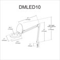 thumbnail image 2 of Dainolite DMLED10-A-BK Black Table Lamp, 2 of 3