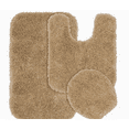 thumbnail image 2 of DEBGFS SOLID BATH RUG CONTOUR MAT TOILET LID COVER BATHROOM SET 3PC TAUPE TAN #6, 2 of 2