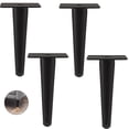 thumbnail image 1 of Juego de 4 patas para muebles, patas de sofá inclinadas, patas de mesa, patas de metal para la cama, para mesas de café, armarios y sofás, capacidad de carga de 300kg kaili Sencillez, 1 of 2