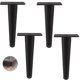 thumbnail image 1 of Juego de 4 patas para muebles, patas de sofá inclinadas, patas de mesa, patas de metal para la cama, para mesas de café, armarios y sofás, capacidad de carga de 300kg kaili Sencillez, 1 of 2