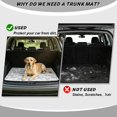 thumbnail image 4 of FOR U DESIGNS Giraffe Elephant Forest Toile De Jouy Print Car Trunk Mat Universal Fit All Weather Cargo Liner Non-Slip Durable Rear Trunk Protection for SUV Sedan Truck, 4 of 7