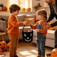 thumbnail image 4 of Halloween Candy Bag Large Capacity Felt Pumpkin Ghost Storage Basket 7.9x7.1in with Handle for Trick or Treat Party by OVFUIZ, 4 of 6