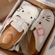 thumbnail image 1 of Miniso Hello Kitty Cat Kawaii zapatillas de Anime verano mujer nuevos zapatos planos de suela gruesa dulce dibujos animados zapatillas antideslizantes al aire libre, 1 of 5